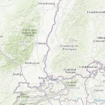 Map showing location of Unterkrozingen (47.919330, 7.690450)