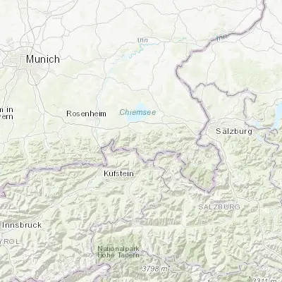 Map showing location of Unterwössen (47.733330, 12.466670)