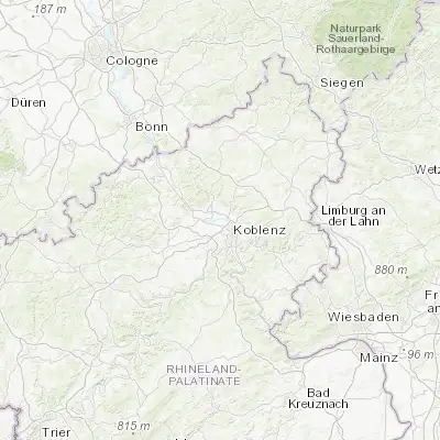 Map showing location of Urmitz (50.416670, 7.516670)
