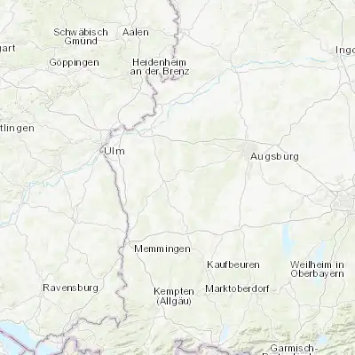 Map showing location of Ursberg (48.264280, 10.445940)