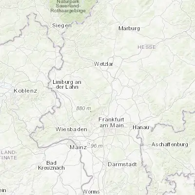 Map showing location of Usingen (50.335540, 8.536880)