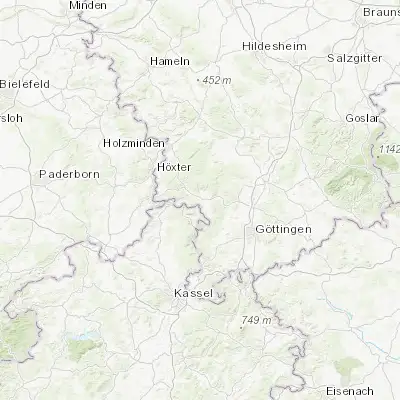 Map showing location of Uslar (51.656900, 9.635010)
