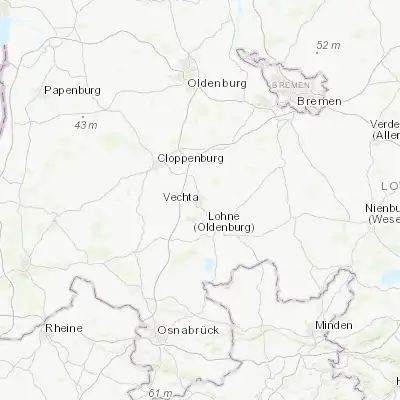 Map showing location of Vechta (52.726320, 8.285980)