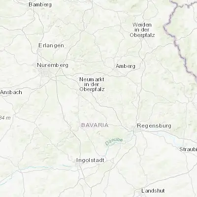Map showing location of Velburg (49.232120, 11.671600)