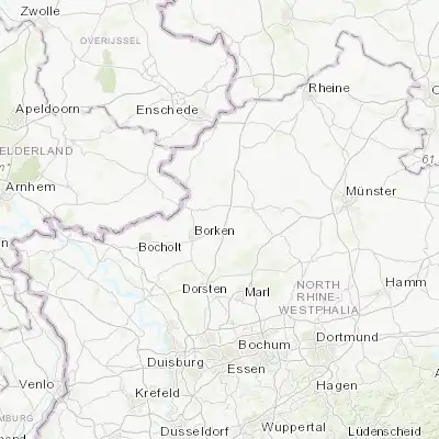 Map showing location of Velen (51.894470, 6.988070)