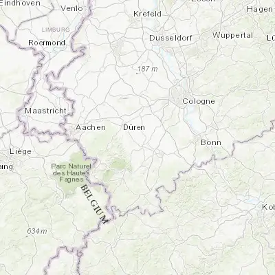 Map showing location of Vettweiß (50.733330, 6.600000)