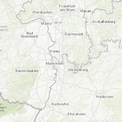 Map showing location of Viernheim (49.540330, 8.578200)