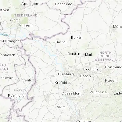 Map showing location of Voerde (51.597030, 6.686300)