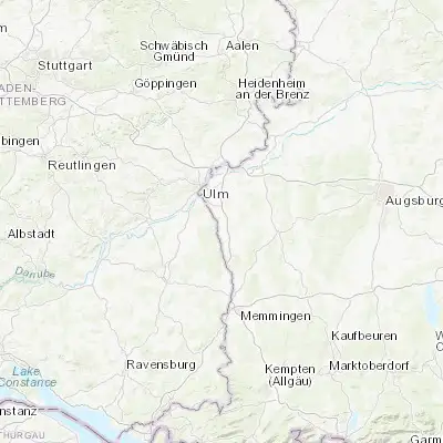 Map showing location of Vöhringen (48.278390, 10.082360)