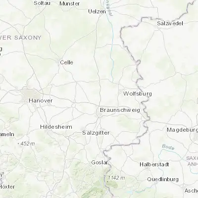 Map showing location of Vordorf (52.365220, 10.520350)