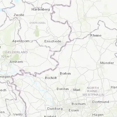 Map showing location of Vreden (52.037920, 6.828000)