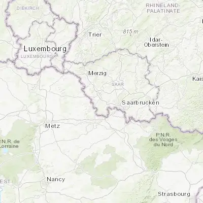 Map showing location of Wadgassen (49.266670, 6.783330)