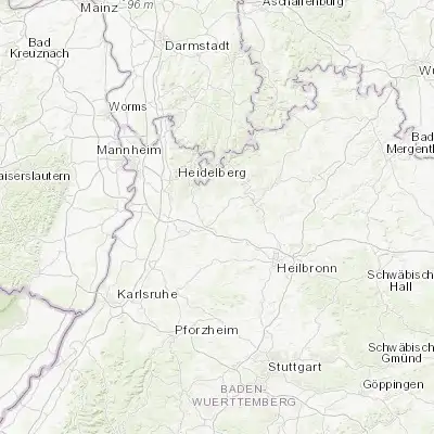 Map showing location of Waibstadt (49.295050, 8.917710)