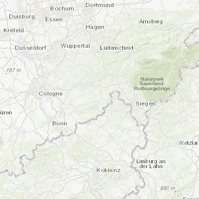Map showing location of Waldbröl (50.875760, 7.616880)