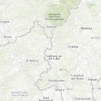 Map showing location of Waldbrunn (50.518750, 8.108120)