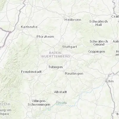 Map showing location of Waldenbuch (48.638300, 9.132560)