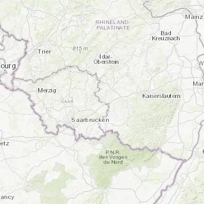 Map showing location of Waldmohr (49.383330, 7.333330)