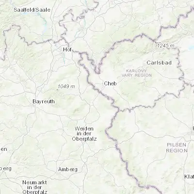 Map showing location of Waldsassen (50.001670, 12.304340)