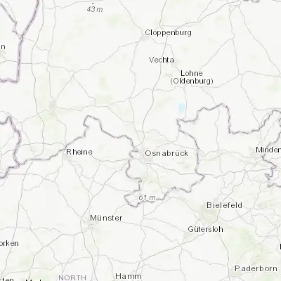 Map showing location of Wallenhorst (52.350000, 8.016670)