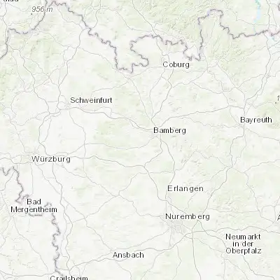 Map showing location of Walsdorf (49.866670, 10.783330)