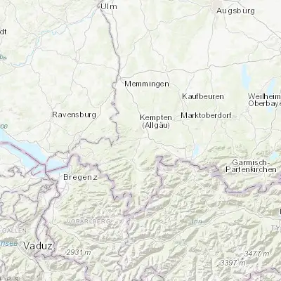 Map showing location of Waltenhofen (47.673190, 10.307030)