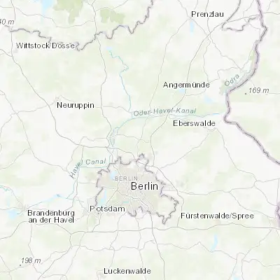 Map showing location of Wandlitz (52.741960, 13.457990)