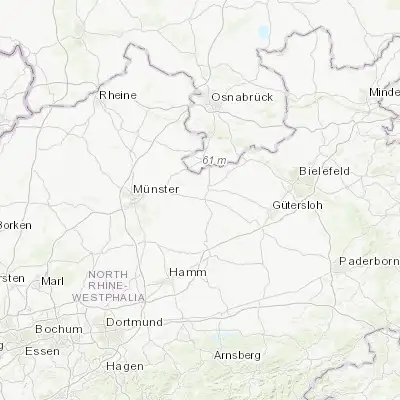 Map showing location of Warendorf (51.951090, 7.987560)