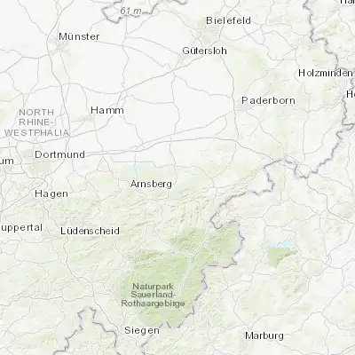 Map showing location of Warstein (51.444880, 8.348510)
