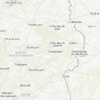 Map showing location of Wäschenbeuren (48.759910, 9.687350)