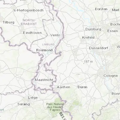 Map showing location of Wassenberg (51.100090, 6.154840)