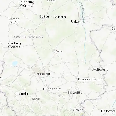 Map showing location of Wathlingen (52.536900, 10.150690)