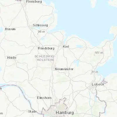 Map showing location of Wattenbek (54.166670, 10.050000)
