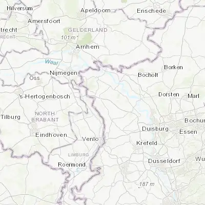 Map showing location of Weeze (51.626780, 6.197920)