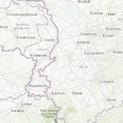 Map showing location of Wegberg (51.142210, 6.284360)