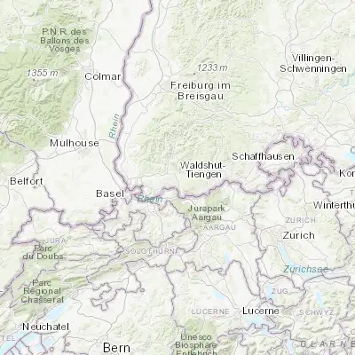 Map showing location of Wehr (47.629830, 7.904230)