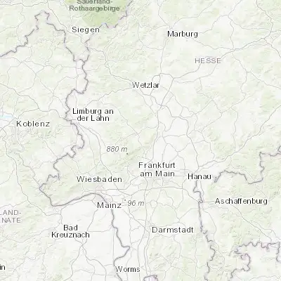 Map showing location of Wehrheim (50.300000, 8.566670)