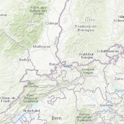 Map showing location of Weil am Rhein (47.593310, 7.620820)