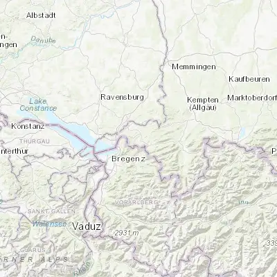 Map showing location of Weiler-Simmerberg (47.582610, 9.913520)