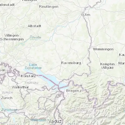 Map showing location of Weingarten (47.810090, 9.638630)