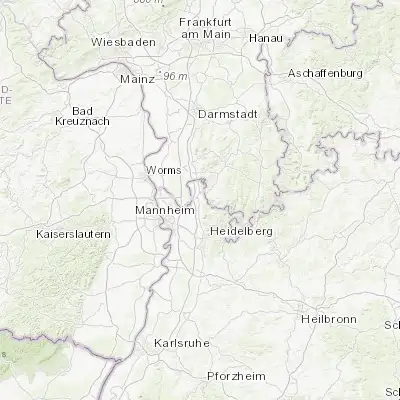 Map showing location of Weinheim (49.548870, 8.666970)