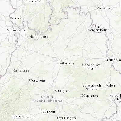 Map showing location of Weinsberg (49.151270, 9.287620)