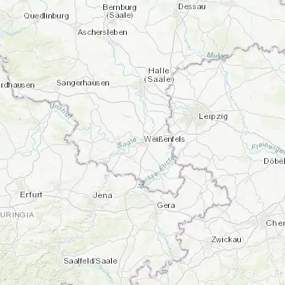 Map showing location of Weißenfels (51.201480, 11.968430)