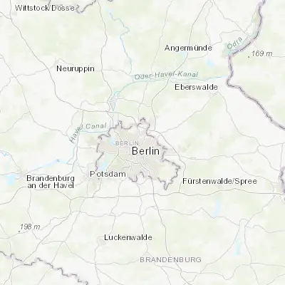 Map showing location of Weißensee (52.556320, 13.466490)