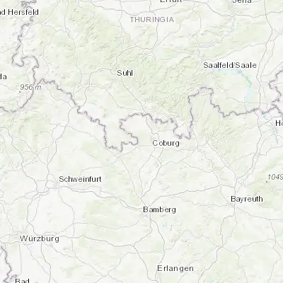 Map showing location of Weitramsdorf (50.256000, 10.879890)