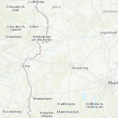 Map showing location of Welden (48.455050, 10.660860)