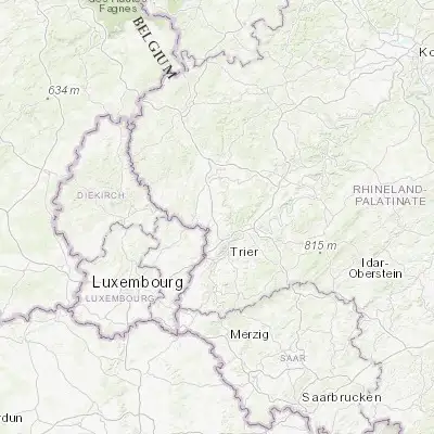 Map showing location of Welschbillig (49.850000, 6.566670)