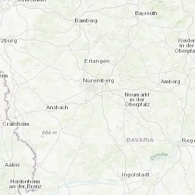 Map showing location of Wendelstein (49.352300, 11.150690)