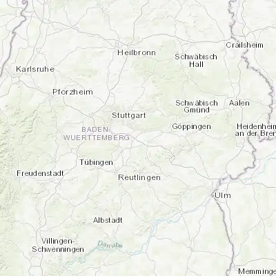 Map showing location of Wendlingen am Neckar (48.671240, 9.376320)