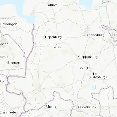 Map showing location of Werlte (52.850000, 7.683330)