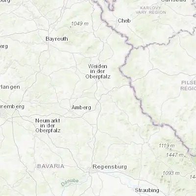 Map showing location of Wernberg-Köblitz (49.539310, 12.161300)